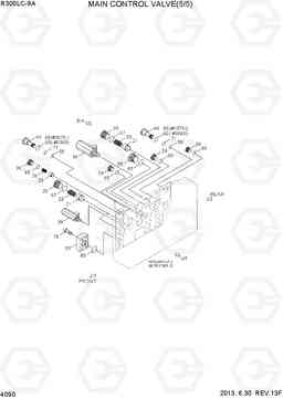 4090 MAIN CONTROL VALVE(5/5, -#0098) R300LC-9A, Hyundai