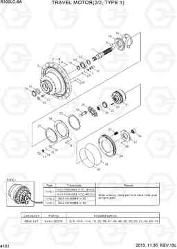 4131 TRAVEL MOTOR(2/2, TYPE 1) R300LC-9A, Hyundai