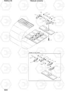 5050 TRACK CHAIN R300LC-9A, Hyundai