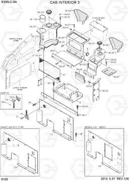 6100 CAB INTERIOR 3 R300LC-9A, Hyundai
