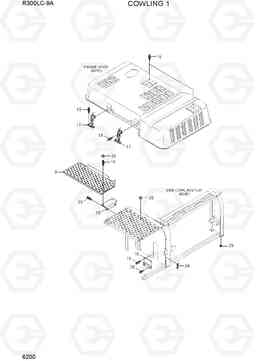 6200 COWLING 1 R300LC-9A, Hyundai