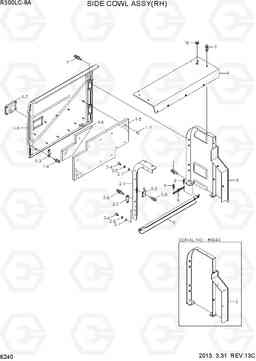 6240 SIDE COWL ASSY(RH) R300LC-9A, Hyundai