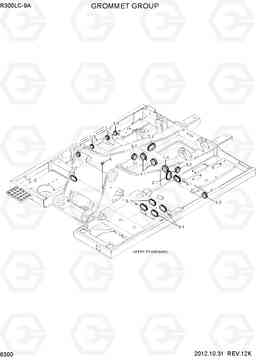 6300 GROMMET GROUP R300LC-9A, Hyundai