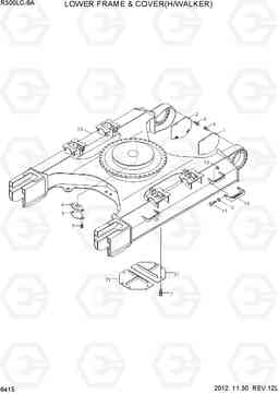 6415 LOWER FRAME & COVER(H/WALKER) R300LC-9A, Hyundai