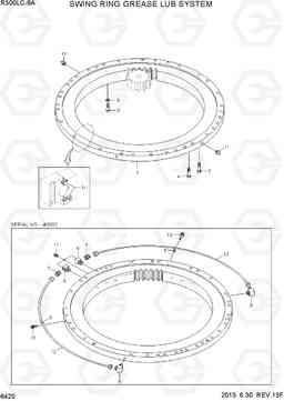 6420 SWING RING GREASE LUB SYSTEM R300LC-9A, Hyundai