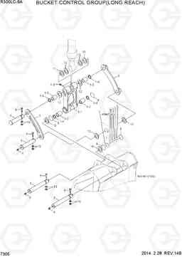 7305 BUCKET CONTROL GROUP(LONG REACH) R300LC-9A, Hyundai