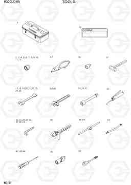 8010 TOOLS R300LC-9A, Hyundai