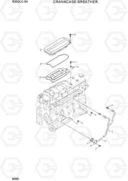 9060 CRANKCASE BREATHER R300LC-9A, Hyundai