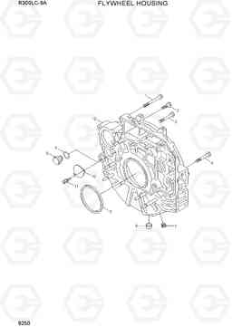 9250 FLYWHEEL HOUSING R300LC-9A, Hyundai