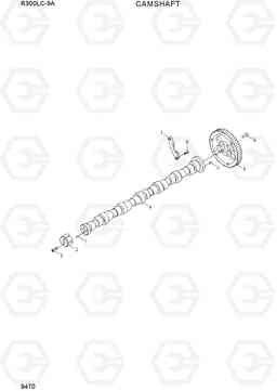 9470 CAMSHAFT R300LC-9A, Hyundai