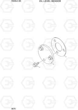 9570 FLUID LEVEL SENSOR R300LC-9A, Hyundai