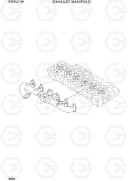 9620 EXHAUST MANIFOLD R300LC-9A, Hyundai