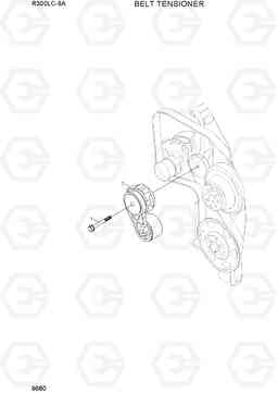 9680 BELT TENSIONER R300LC-9A, Hyundai