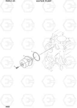 9690 WATER PUMP R300LC-9A, Hyundai