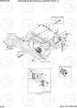 2140 ENGINE ELECTRIC(CLUSTER TYPE 2) R300LC-9S, Hyundai