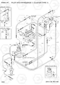 3230 PILOT HYD PIPING(BASE 1, CLUSTER TYPE 1) R300LC-9S, Hyundai