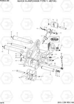 3470 QUICK CLAMP(HOOK TYPE 1, -#0726) R300LC-9S, Hyundai