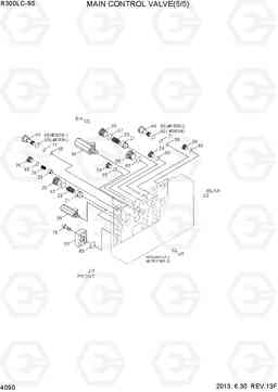 4090 MAIN CONTROL VALVE(5/5, -#1081) R300LC-9S, Hyundai