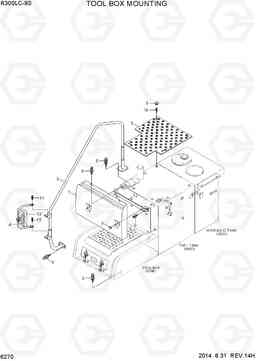 6270 TOOL BOX MOUNTING R300LC-9S, Hyundai