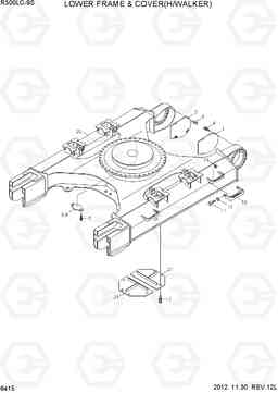 6415 LOWER FRAME & COVER(H/WALKER) R300LC-9S, Hyundai