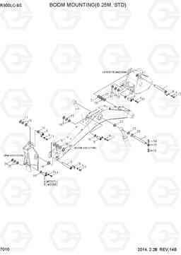 7010 BOOM MOUNTING(6.25M, STD) R300LC-9S, Hyundai