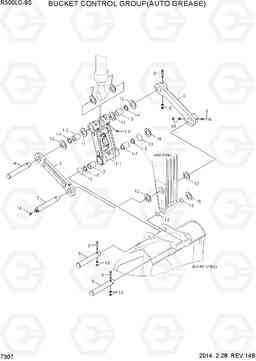 7307 BUCKET CONTROL GROUP(AUTO GREASE) R300LC-9S, Hyundai