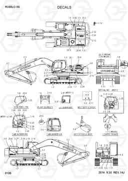 8100 DECALS R300LC-9S, Hyundai