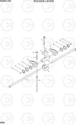 9050 ROCKER LEVER R300LC-9S, Hyundai