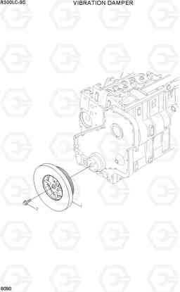 9090 VIBRATION DAMPER R300LC-9S, Hyundai