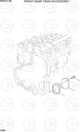 9100 FRONT GEAR TRAIN ACCESSORY R300LC-9S, Hyundai