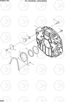 9200 FLYWHEEL HOUSING R300LC-9S, Hyundai