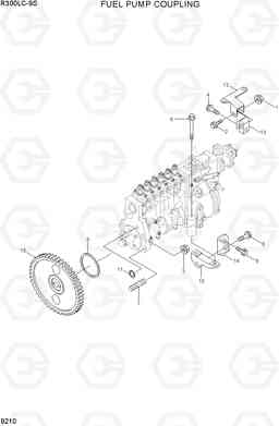 9210 FUEL PUMP COUPLING R300LC-9S, Hyundai