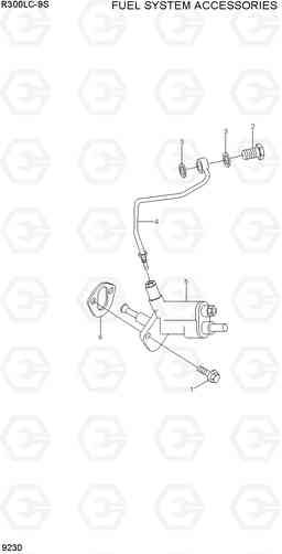 9230 FUEL SYSTEM ACCESSORIES R300LC-9S, Hyundai