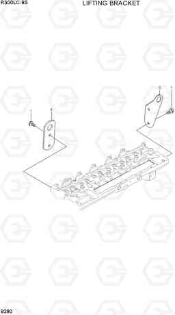 9280 LIFTING BRACKET R300LC-9S, Hyundai