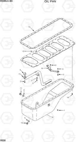 9330 OIL PAN R300LC-9S, Hyundai