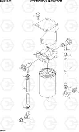 A420 CORROSION RESISTOR R300LC-9S, Hyundai