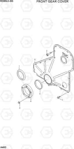 A460 GEAR HOUSING R300LC-9S, Hyundai