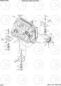 1010 ENGINE MOUNTING R300LC-9SH, Hyundai