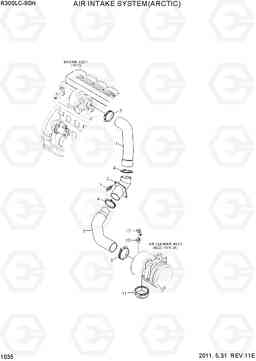 1035 AIR INTAKE SYSTEM(ARCTIC) R300LC-9SH, Hyundai