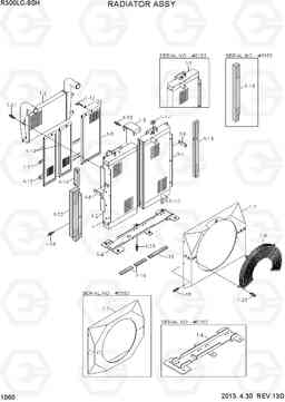 1060 RADIATOR ASSY R300LC-9SH, Hyundai