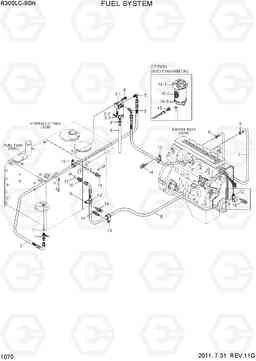 1070 FUEL SYSTEM R300LC-9SH, Hyundai