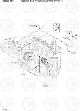 2130 ENGINE ELECTRIC(CLUSTER TYPE 1) R300LC-9SH, Hyundai