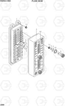2300 FUSE BOX R300LC-9SH, Hyundai