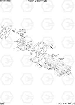 3010 PUMP MOUNTING R300LC-9SH, Hyundai