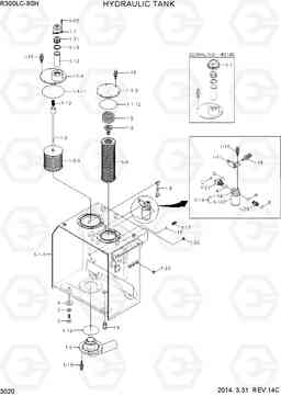 3020 HYDRAULIC TANK R300LC-9SH, Hyundai