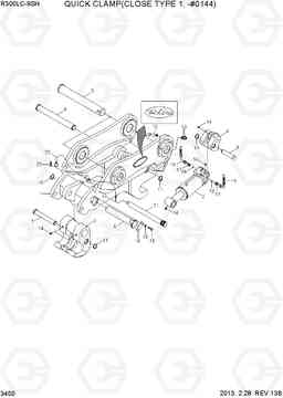 3450 QUICK CLAMP(CLOSE TYPE 1, -#0144) R300LC-9SH, Hyundai