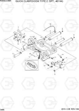 3485 QUICK CLAMP(HOOK TYPE 2, OPT, -#0144) R300LC-9SH, Hyundai