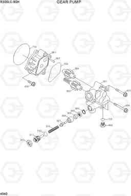 4040 GEAR PUMP R300LC-9SH, Hyundai