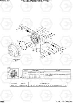 4130 TRAVEL MOTOR(1/2) R300LC-9SH, Hyundai