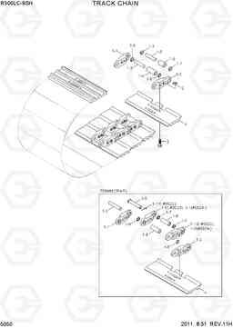 5050 TRACK CHAIN R300LC-9SH, Hyundai